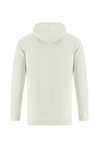 Kırık Beyaz Kapüşonlu Baskılı Pamuklu Sweatshirt