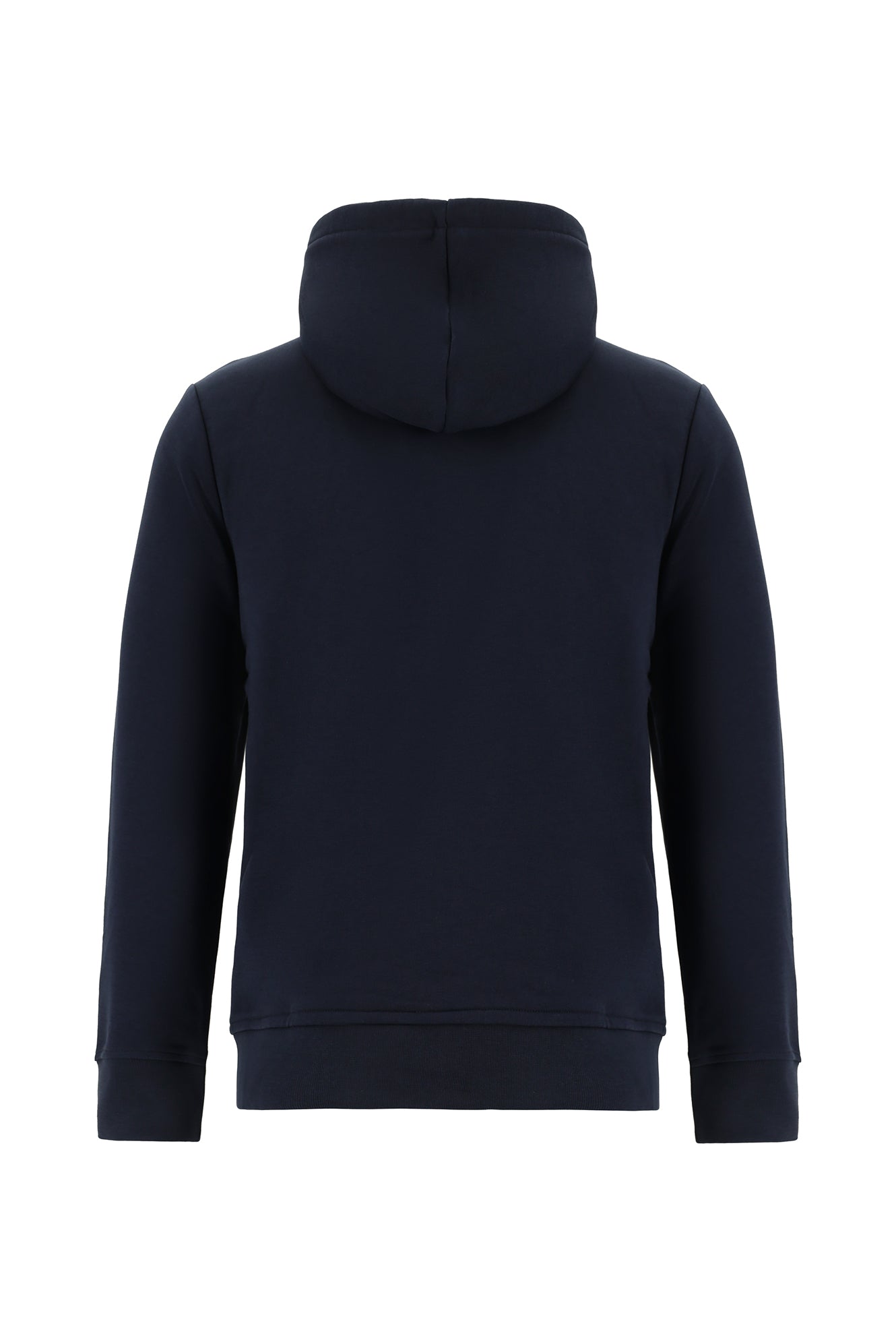 Koyu Lacivert Kapüşonlu Nakışlı Pamuklu Sweatshirt