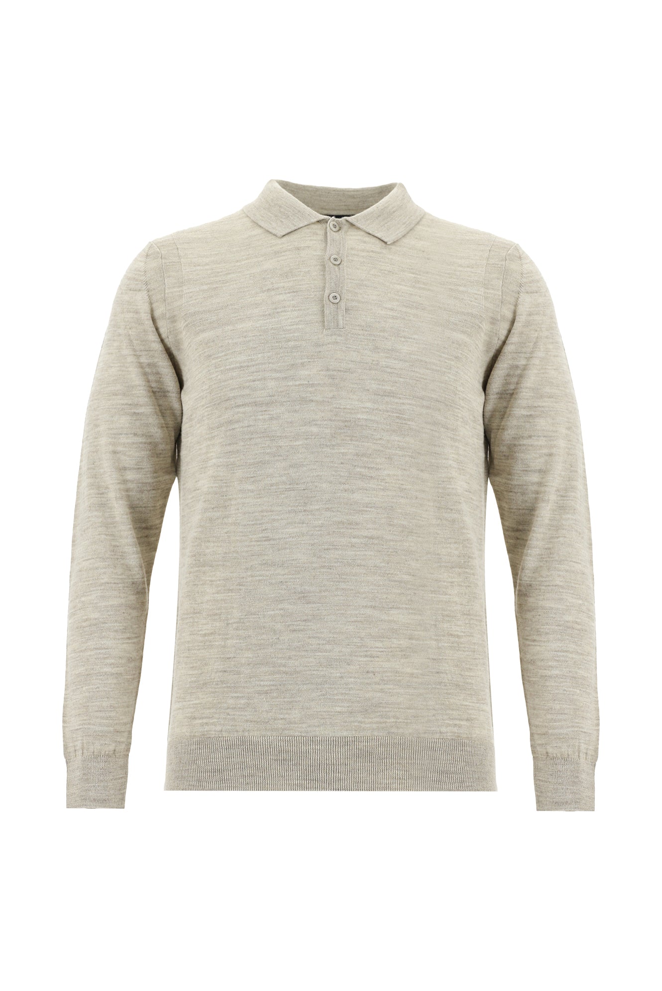 Taş Polo Yaka Regular Fit Yünlü Triko Kazak