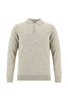 Taş Polo Yaka Regular Fit Yünlü Triko Kazak