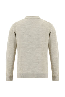 Taş Polo Yaka Regular Fit Yünlü Triko Kazak