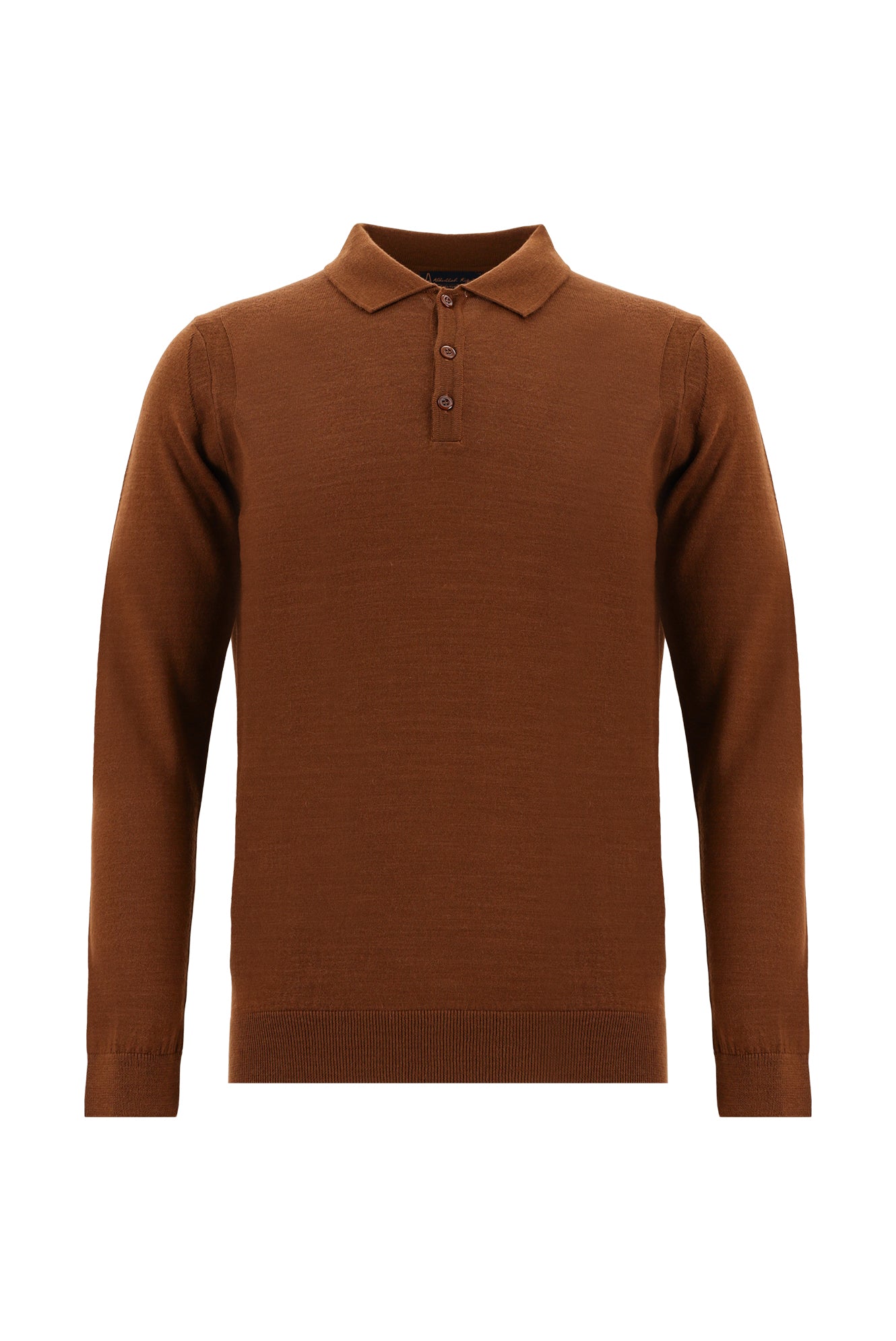 Tarçın  Polo Yaka Regular Fit Yünlü Triko Kazak