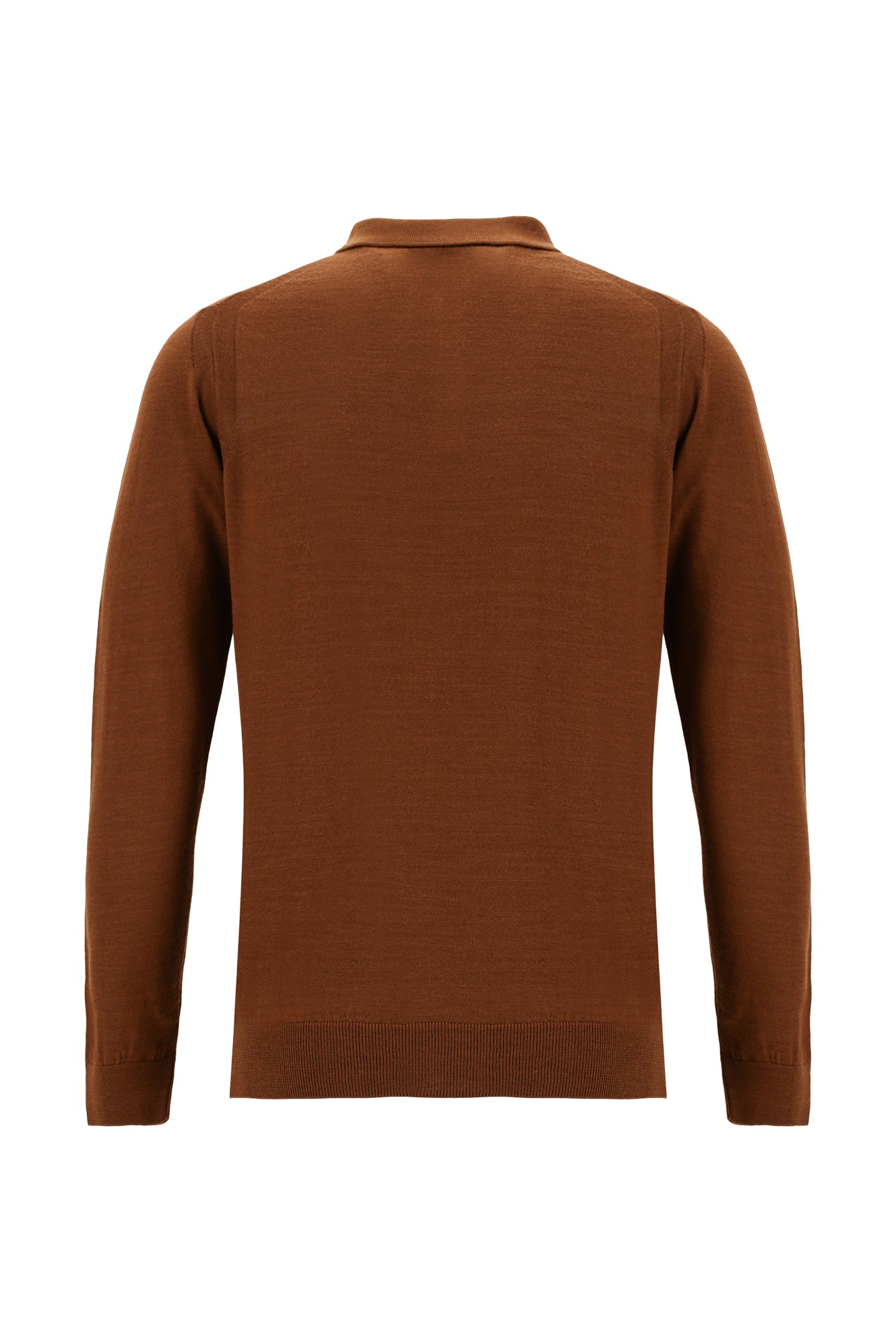 Tarçın  Polo Yaka Regular Fit Yünlü Triko Kazak