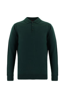 Nefti Polo Yaka Regular Fit Yünlü Triko Kazak