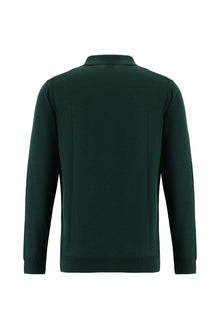 Nefti Polo Yaka Regular Fit Yünlü Triko Kazak