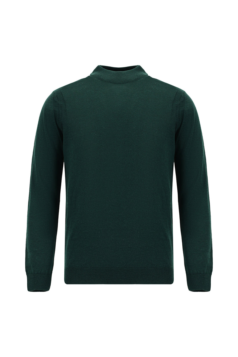 Nefti Yarım Balıkçı Yaka Regular Fit Yünlü Triko Kazak