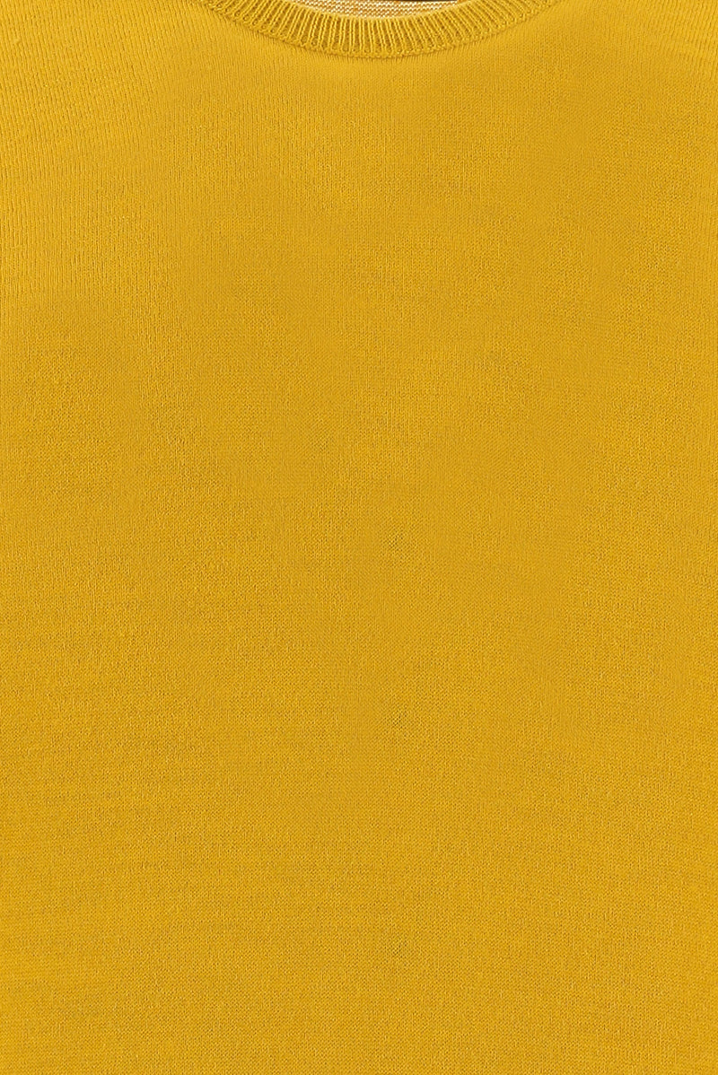 Hardal Bisiklet Yaka Regular Fit Yünlü Triko Kazak