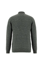Koyu Füme Yarım Balıkçı Yaka Slim Fit Dar Kesim Dikişsiz Yünlü Triko Kazak