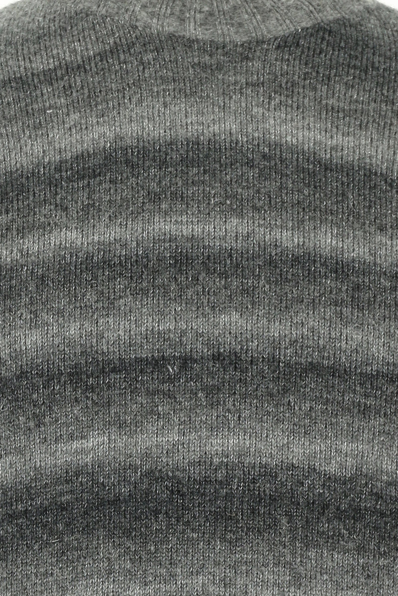 Koyu Antrasit Yarım Balıkçı Yaka Slim Fit Dar Kesim Dikişsiz Yünlü Triko Kazak