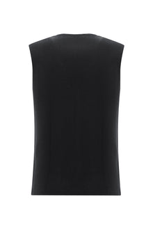 Siyah Pamuklu Triko Yelek