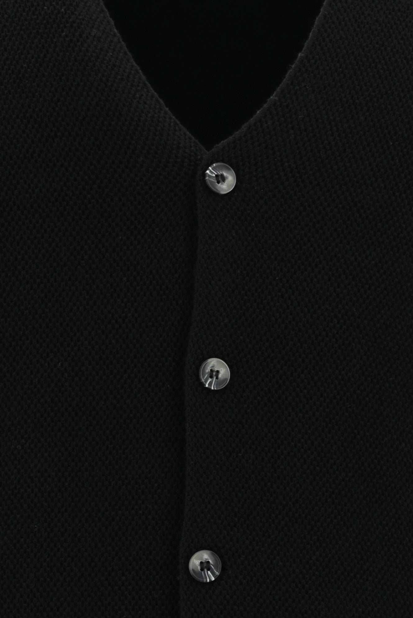 Siyah Pamuklu Triko Yelek