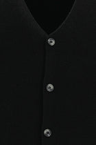 Siyah Pamuklu Triko Yelek