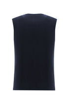 Koyu Lacivert Pamuklu Triko Yelek