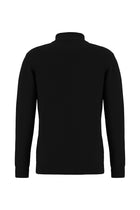 Siyah Yünlü Fermuarlı Triko Hırka