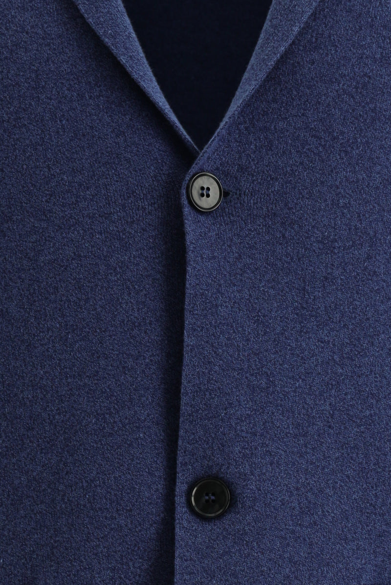 Koyu Lacivert Pamuk Triko Hırka