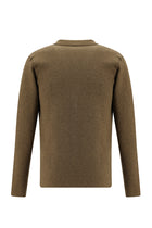 Orta Kahve Melanj Pamuk Triko Hırka