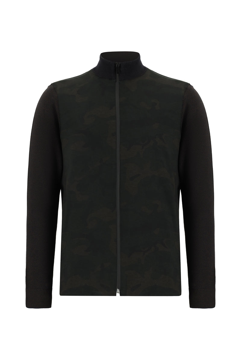 Koyu Lacivert Pamuklu Fermuarlı Triko Hırka