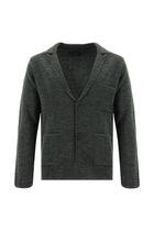 Koyu Antrasit Melanj Yünlü Triko H?rka-Abdullah Ki??l?