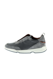 Orta Gri Sneaker Deri Ayakkab?-Abdullah Ki??l?