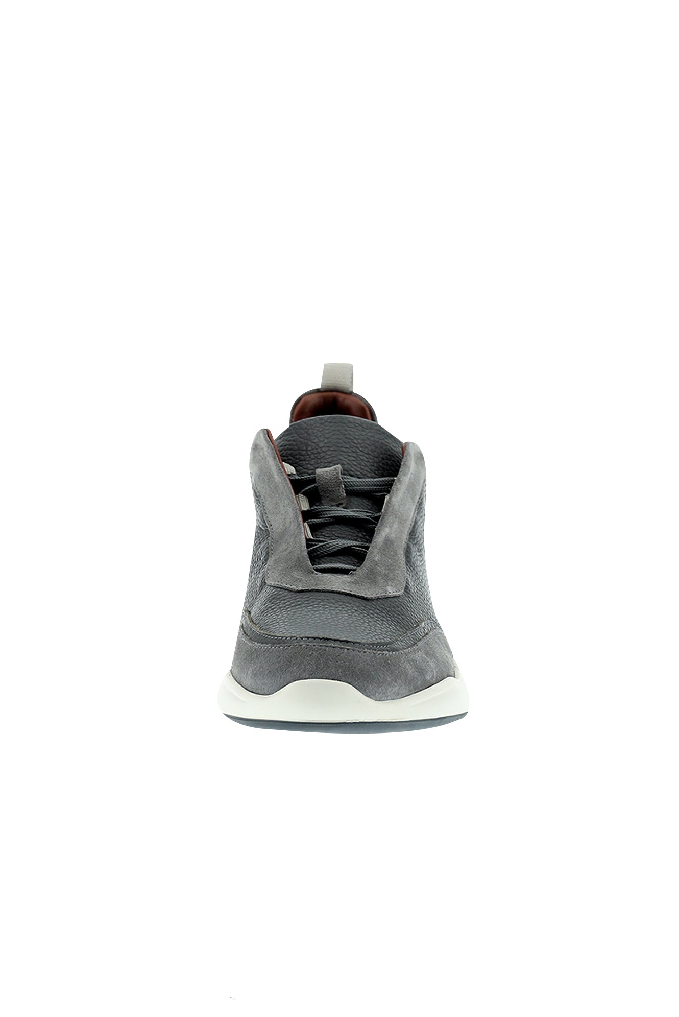 Orta Gri Sneaker Deri Ayakkab?-Abdullah Ki??l?