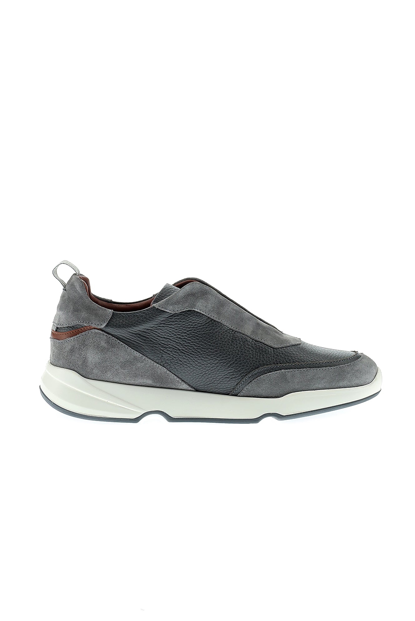 Orta Gri Sneaker Deri Ayakkab?-Abdullah Ki??l?