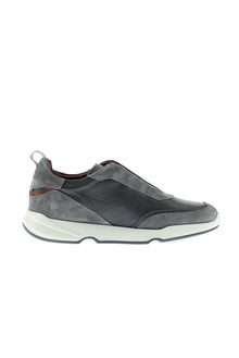 Orta Gri Sneaker Deri Ayakkab?-Abdullah Ki??l?