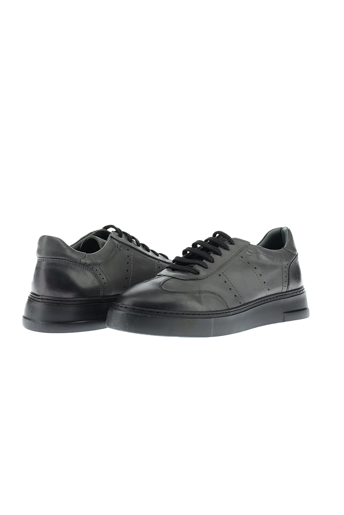 Orta Füme Sneaker Deri Ayakkab?-Abdullah Ki??l?
