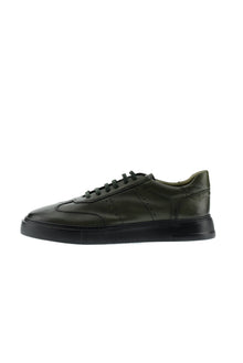 Koyu Ye?il Sneaker Deri Ayakkab?-Abdullah Ki??l?