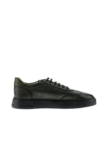 Koyu Ye?il Sneaker Deri Ayakkab?-Abdullah Ki??l?