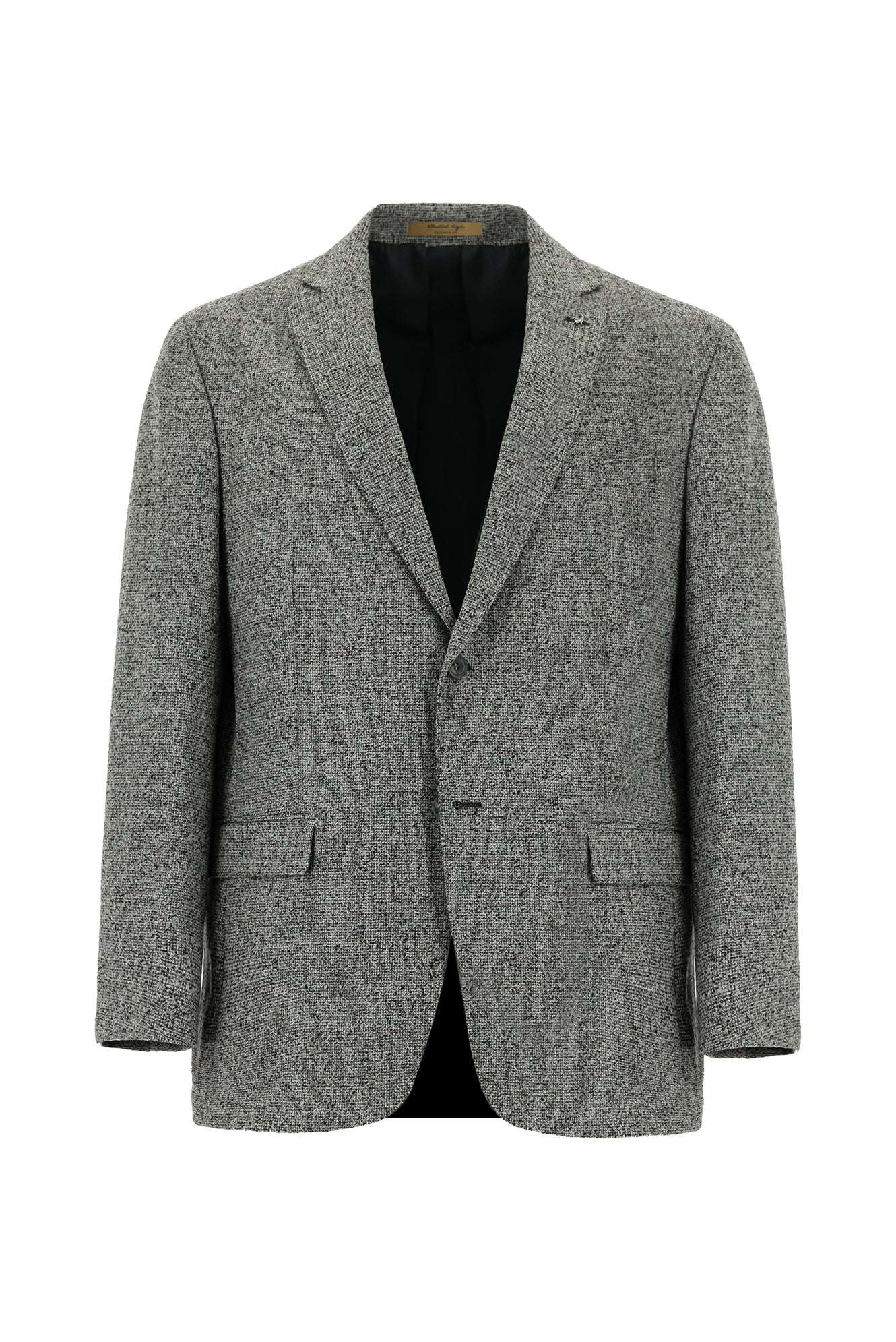 Orta Gri Relaxed Fit Rahat Kesim İtalyan Yünlü Ceket