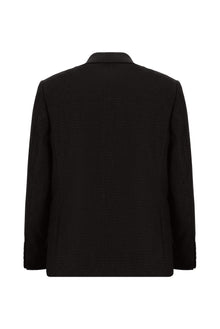 Koyu Bordo Relaxed Fit Rahat Kesim Klasik Desenli Yünlü Ceket