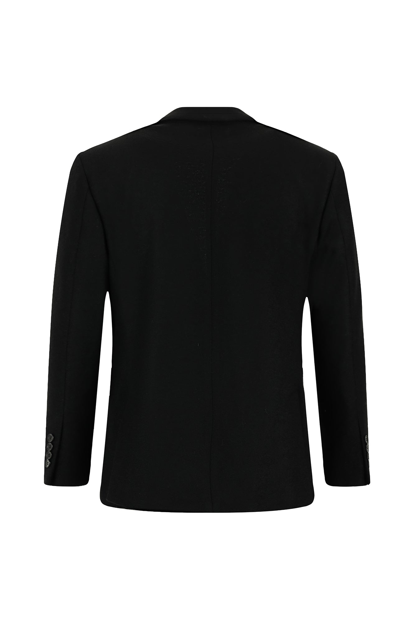 Siyah Slim Fit Dar Kesim Spor Yünlü İtalyan Ceket