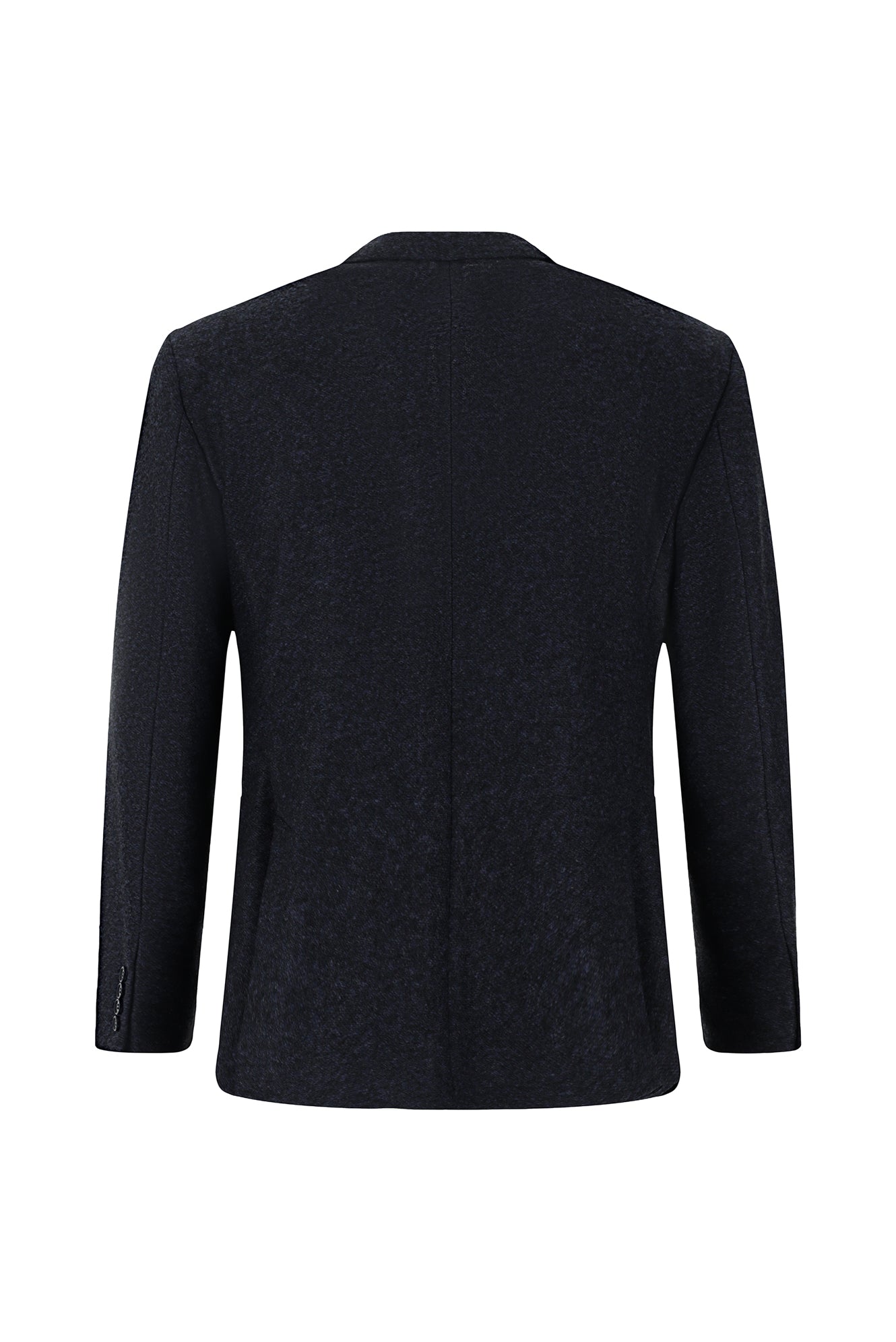Orta Lacivert Slim Fit Dar Kesim Spor Yünlü İtalyan Ceket