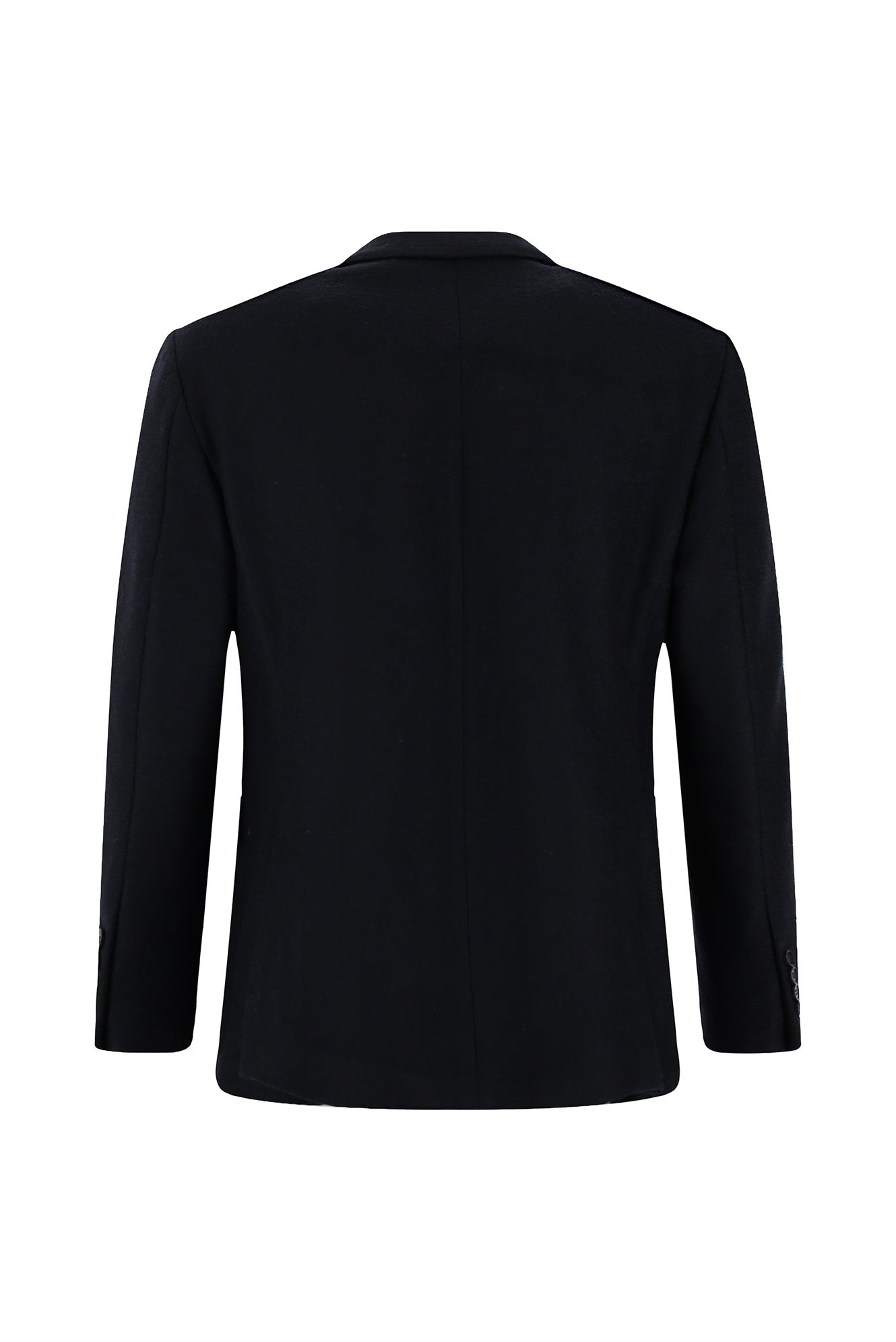 Koyu Lacivert Slim Fit Dar Kesim Spor Yünlü İtalyan Ceket