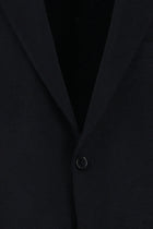 Koyu Lacivert 8 Drop Muscle Fit Uzun Atletik Kesim Spor Yünlü ?talyan Ceket-Abdullah Ki??l?