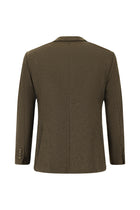 Orta Kahve 4 Drop Relaxed Fit Rahat Kesim Spor Yünlü ?talyan Ceket-Abdullah Ki??l?