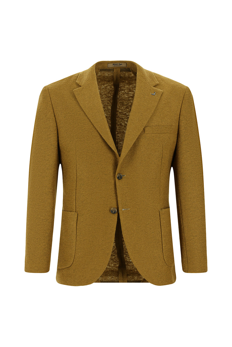 Taba 7 Drop Slim Fit Dar Kesim Spor Yünlü İtalyan Ceket