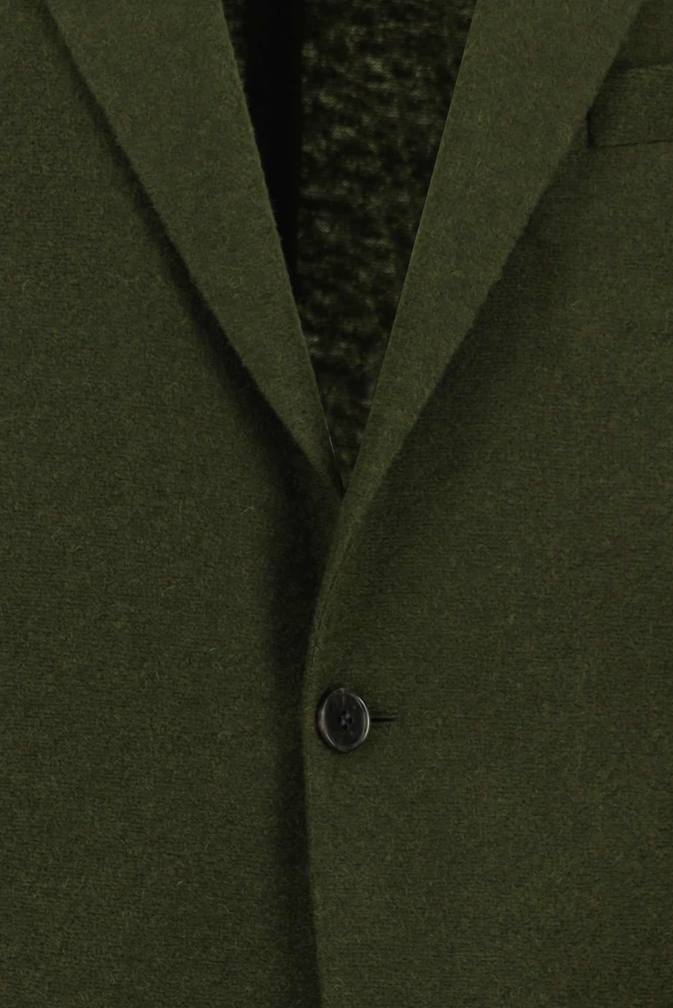 Orta Haki Super Slim Fit Ekstra Dar Kesim Spor Yünlü İtalyan Ceket