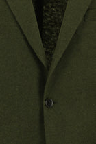 Orta Haki 4 Drop Relaxed Fit Rahat Kesim Spor Yünlü İtalyan Ceket