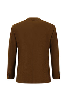 Kiremit 7 Drop Super Slim Fit Eksra Dar Kesim Spor Yünlü İtalyan Ceket