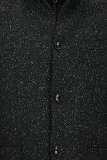 Koyu Antrasit Slim Fit Dar Kesim Spor Yünlü İtalyan Ceket