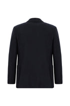 Koyu Lacivert Super Slim Fit Ekstra Dar Kesim Spor Yünlü Ceket