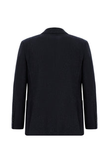 Koyu Lacivert 4 Drop Relaxed Fit Rahat Kesim Spor Yünlü Ceket-Abdullah Ki??l?
