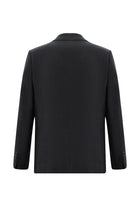 Koyu Kahve Regular Fit Klasik Desenli Yünlü Ceket