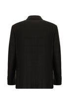 Koyu Kahve Relaxed Fit Rahat Kesim Ekose Yünlü Ceket