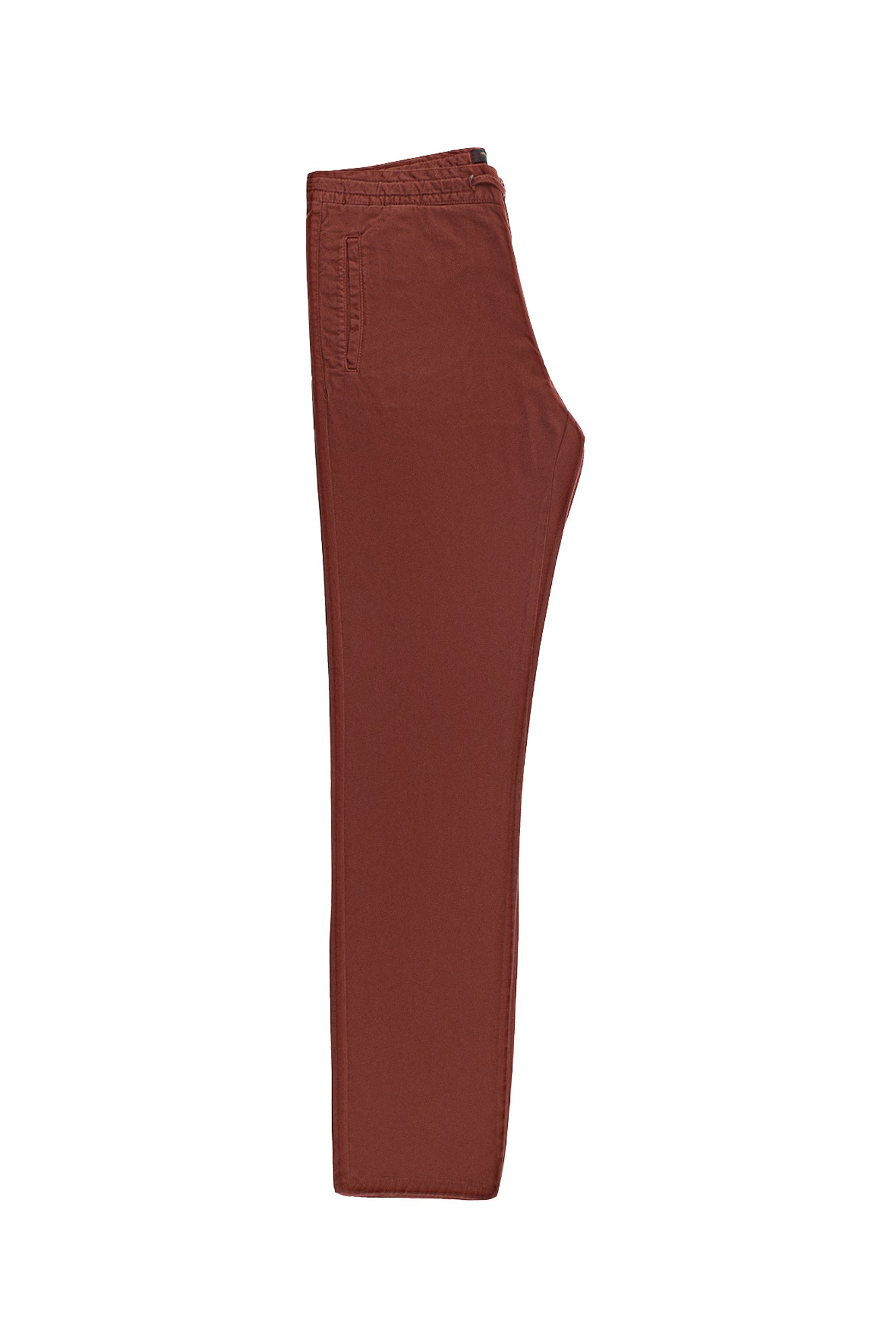 Kiremit Regular Fit Likralı Beli Lastikli İpli Pantolon