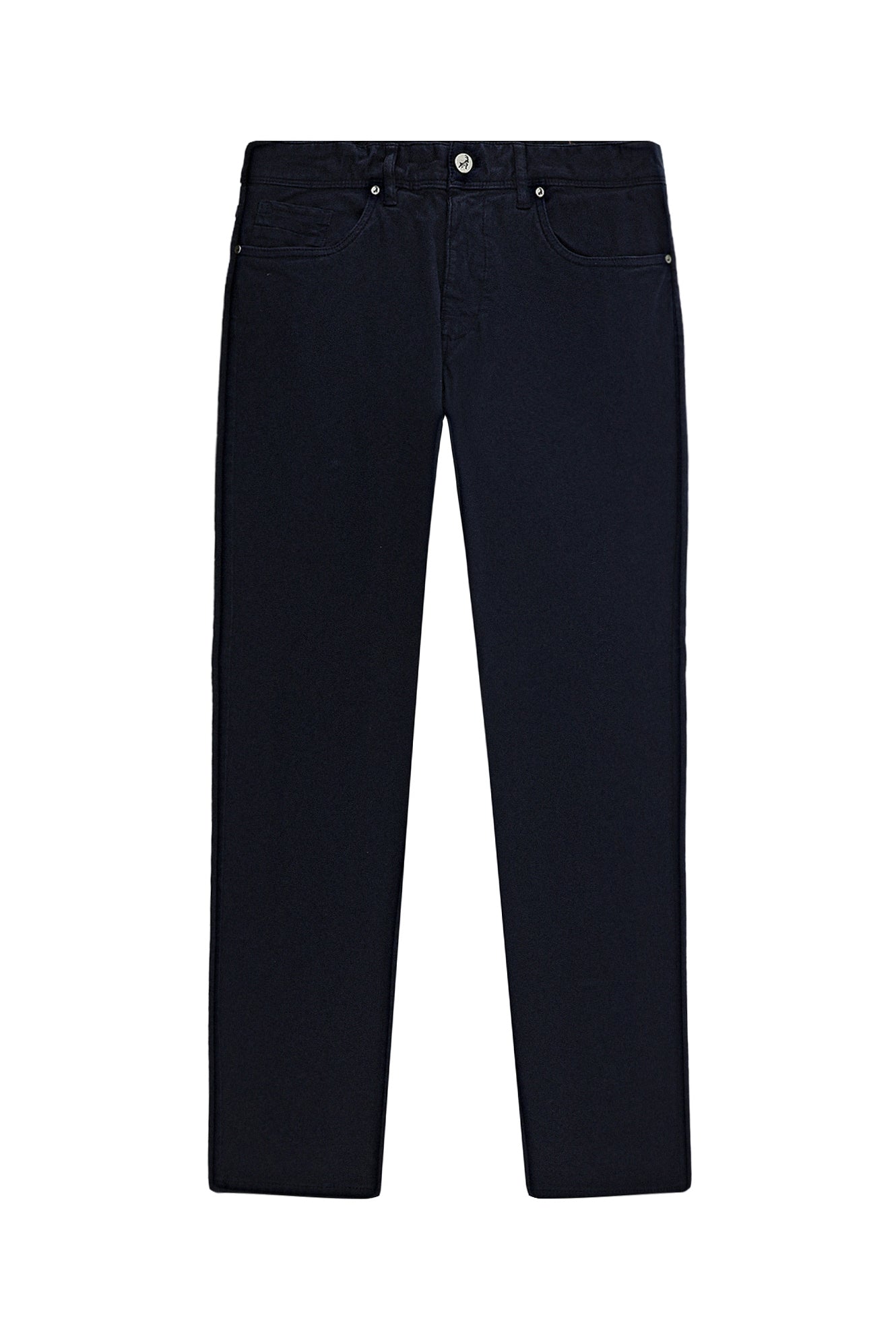 Koyu Lacivert Slim Fit Dar Kesim Likralı Kanvas / Chino Pantolon