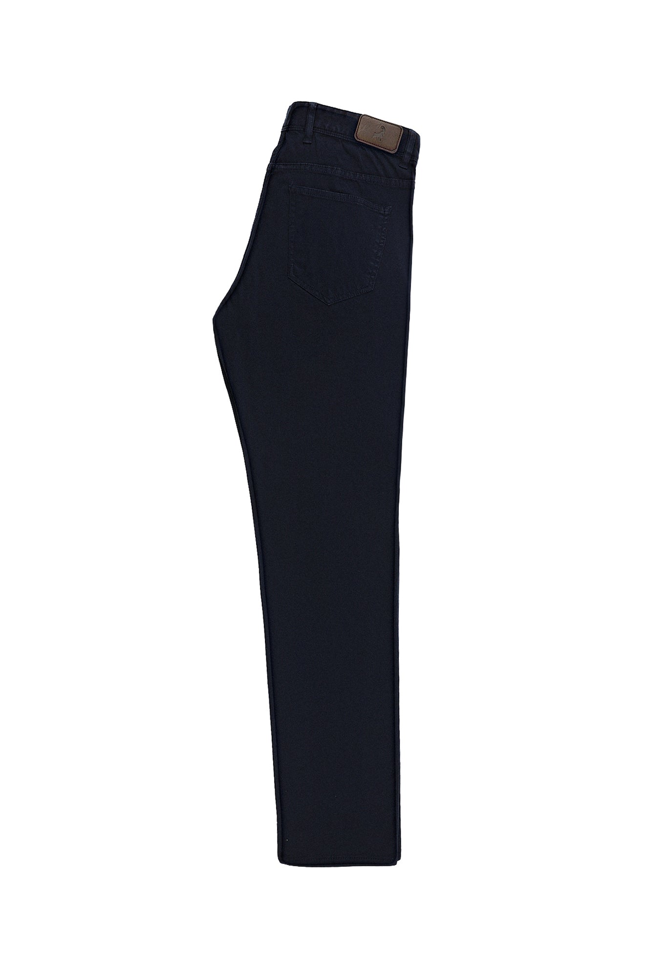 Koyu Lacivert Slim Fit Dar Kesim Likralı Kanvas / Chino Pantolon