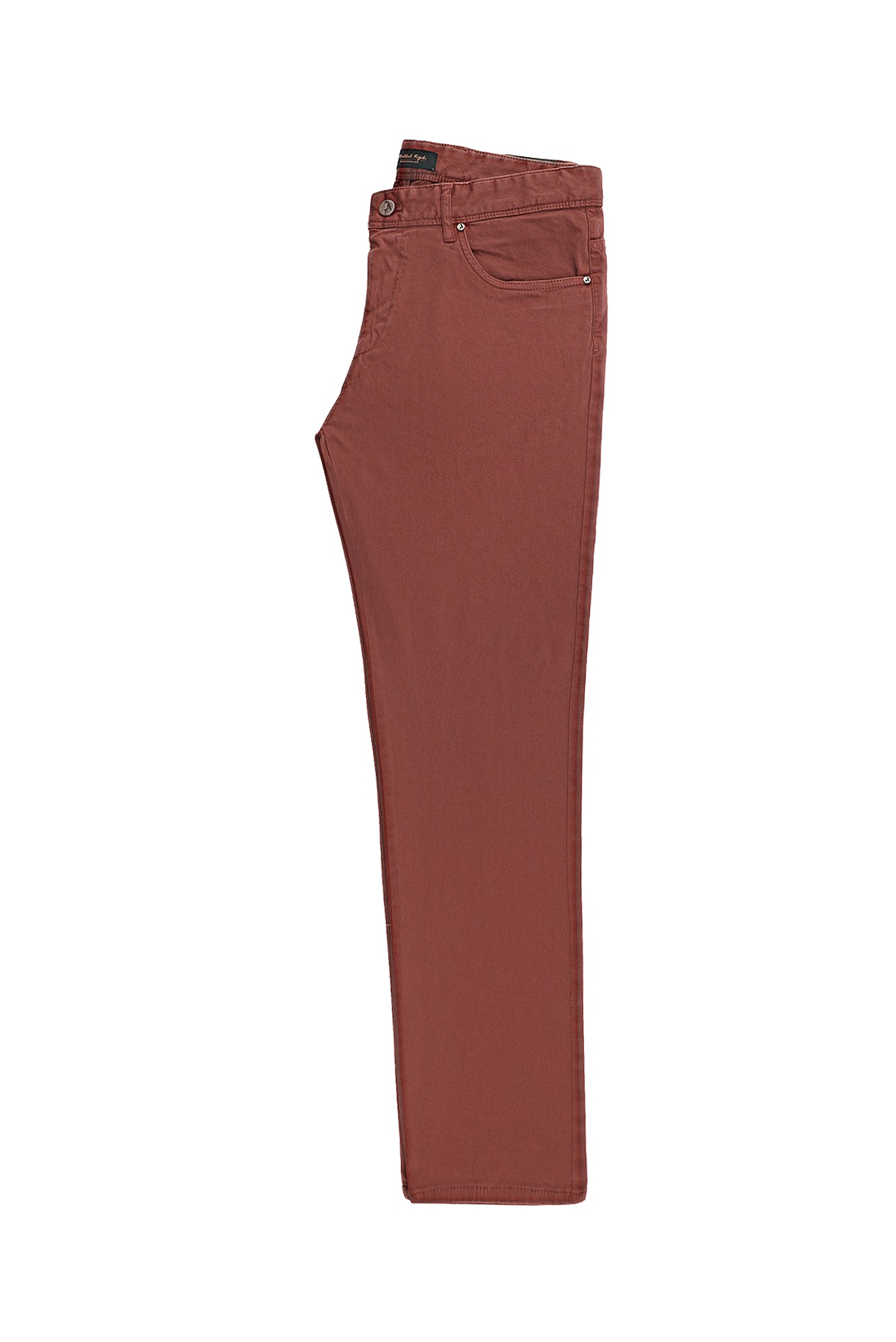 Kiremit Slim Fit Dar Kesim Likralı Kanvas / Chino Pantolon