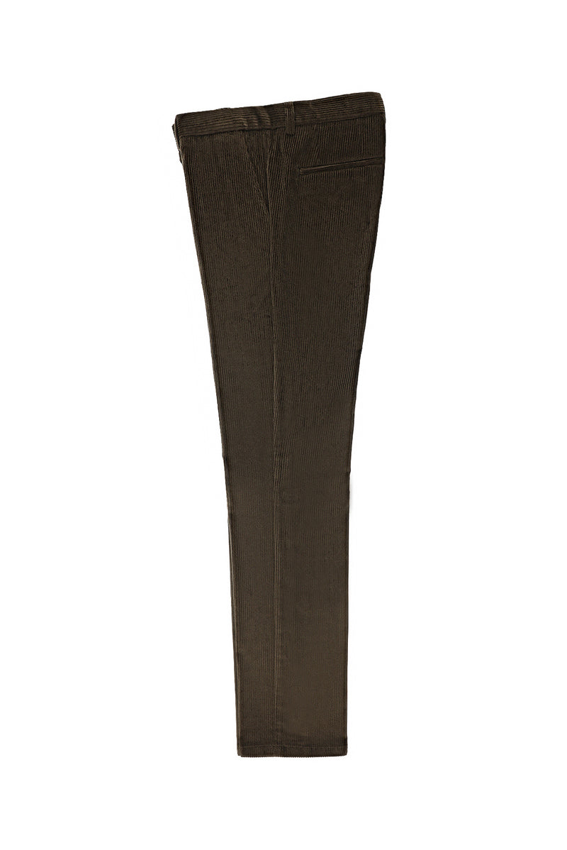 Acı Kahve Relaxed Fit Rahat Kesim Likralı Kadife Pantolon